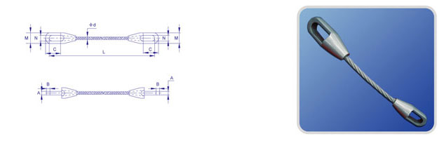 Closed Type Casting Wire Rope Sling 图纸.jpg