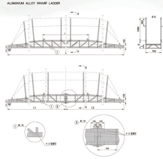 Marine Alloy Wharf Ladder for Boat 图纸.jpg