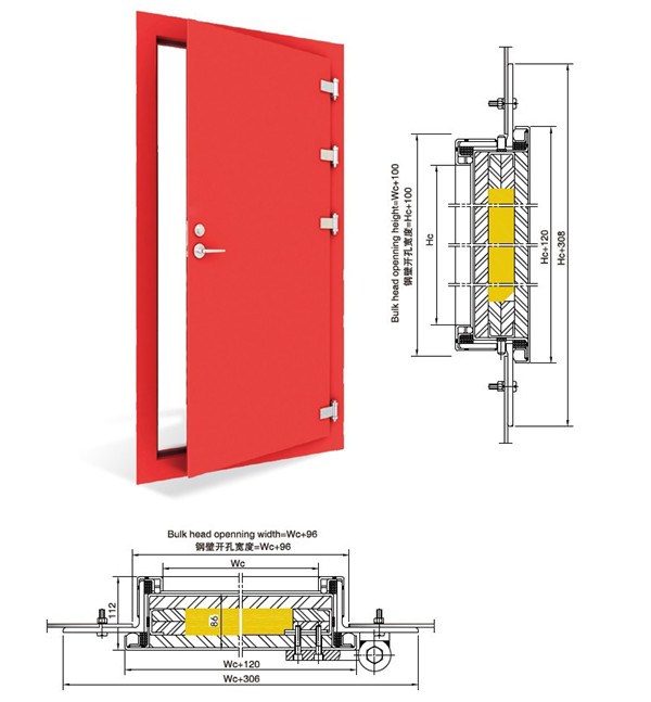 H120 Single Leaf  Fireproof Door图纸.jpg